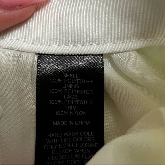 Express White Lace Embroidered Trim Mini Skirt Size 2 NWT - Picture 7 of 8